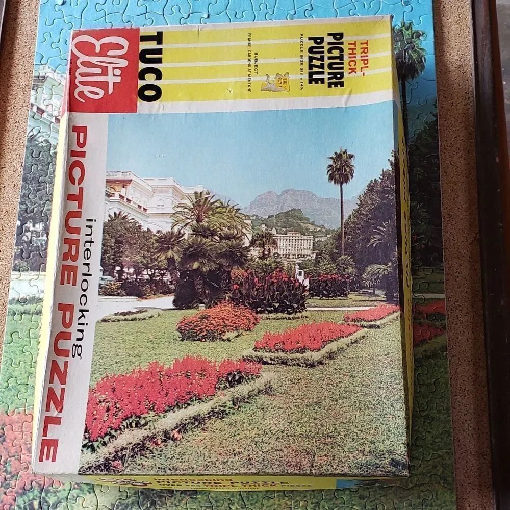 Vintage Jigsaw Puzzle from 60s Tripl Thick Pieces! COMPLETE!